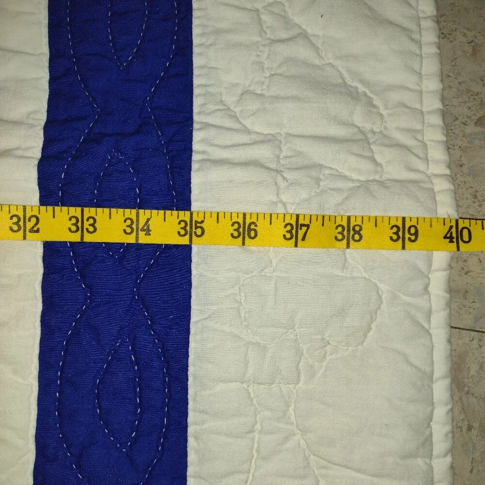 NEW Handmade Stunning Rainbow Baby Quilt/Wall Hanging w Detailed Hand Quilting